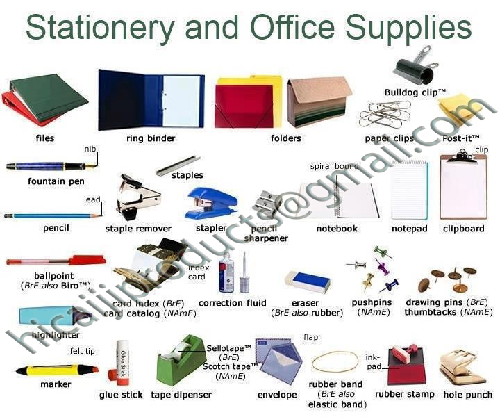 all office supplies